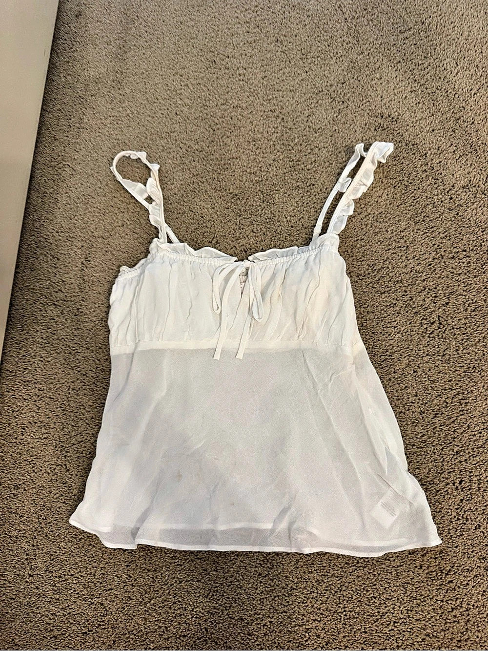 WAYF White Sheer Camisole